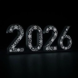 Светодиодные цифры "2026" 200 см.