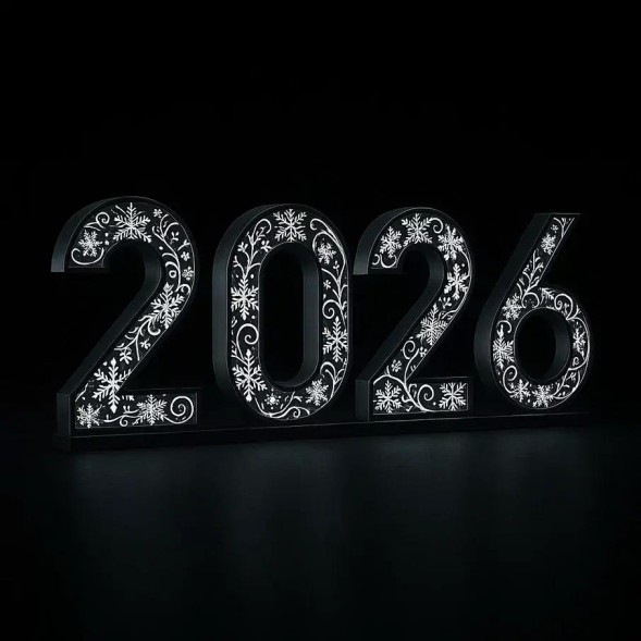 Светодиодные цифры "2026" 200 см.
