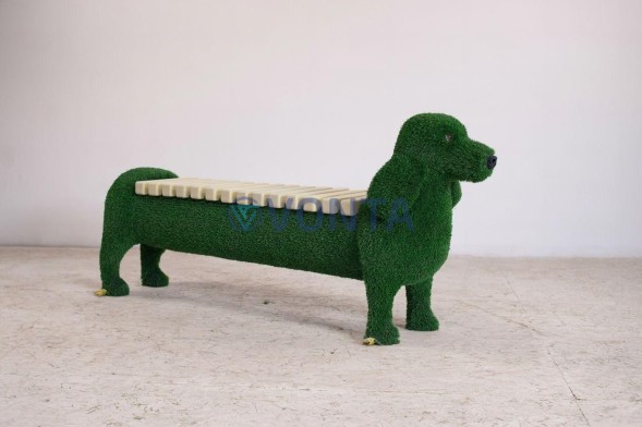 Топиари лавочка-такса, L=180 см — газон Eco