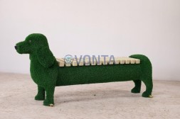 Топиари лавочка-такса, L=180 см — газон Eco