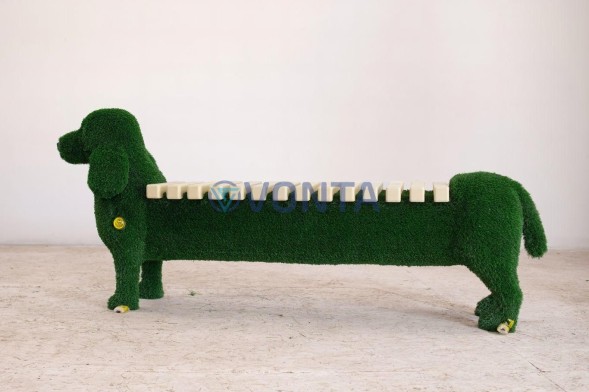 Топиари лавочка-такса, L=180 см — газон Eco