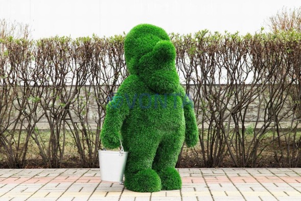 Топиари гном с ведром — газон Eco Green