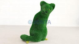Топиари Кот сидит, модель 2 — газон Deluxe Green