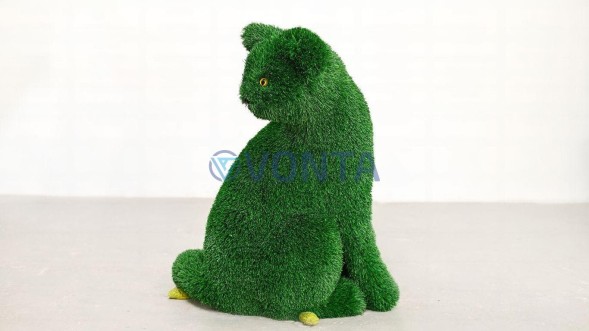 Топиари Кот сидит, модель 2 — газон Deluxe Green