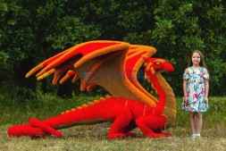 Топиари дракон — газон Eco