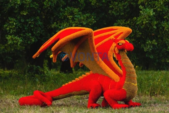 Топиари дракон — газон Eco