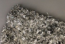 Gloss Net, сетчатый ковер из мишуры на проволочном каркасе, СЕРЕБРО