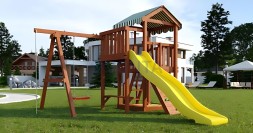 Детская площадка Савушка Мастер 1 (Махагон) Plus (горка 3 метра)