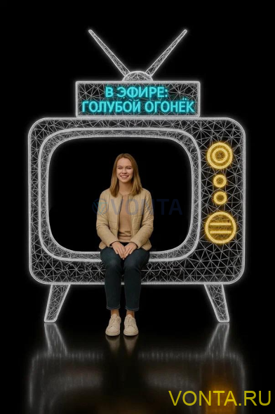 Светодиодная фотозона Голубой огонек 200 см., (SR102)