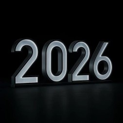 Светодиодные цифры "2026" 200 см.