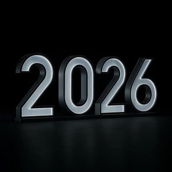 Светодиодные цифры "2026" 200 см.