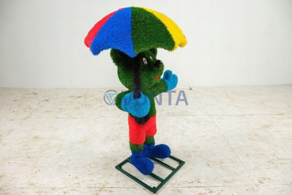 Топиари малыш мышонок Маки, h=130см — газон Deluxe+Eco