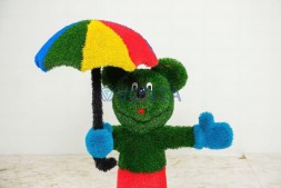 Топиари малыш мышонок Маки, h=130см — газон Deluxe+Eco