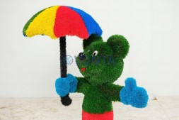 Топиари малыш мышонок Маки, h=130см — газон Deluxe+Eco