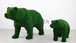 Топиари композиция медведи Твинки и Велес — газон Есо