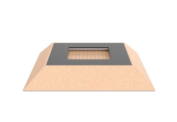 Квадратный батут в платформе