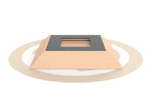 Квадратный батут в платформе