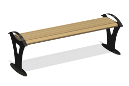 Скамейка уличная без спинки «Реноме», ПМ-44