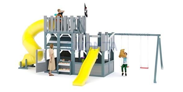 Детская игровая площадка Савушка PlayHouse-6 с домиком