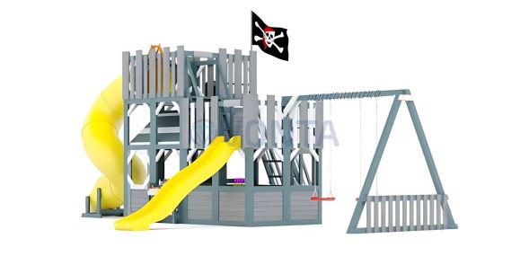 Детская игровая площадка Савушка PlayHouse-6 с домиком