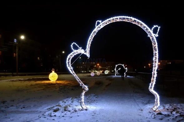 Светодиодная арка Варежка 250 см. 1 шт., (SR205)