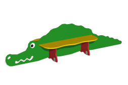 Лавочка детская двойная “Крокодил”, МФ-05.4