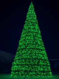 Уличная каркасная елка «Уральская Светодинамическая RGB» 26 м
