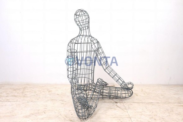 Габион мужчина медитация, h=150 см