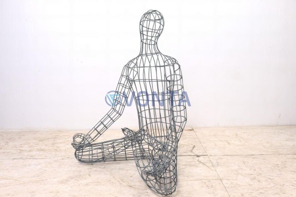 Габион мужчина медитация, h=150 см