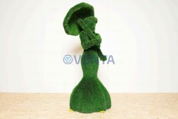 Топиари композиция светская встреча №3-1 (леди с зонтиком, джентельмен) — газон Deluxe