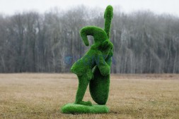 Топиари гном с контрабасом тыква, модель 1 — газон Premium