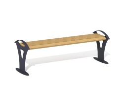 Скамейка уличная без спинки «Реноме», ПМ-44
