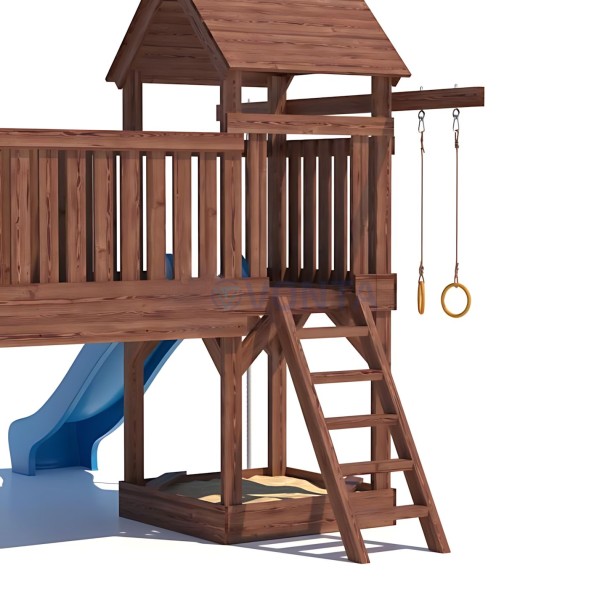 Детская деревянная игровая площадка для улицы дачи CustWood Scout SC11