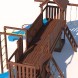 Детская деревянная игровая площадка для улицы дачи CustWood Scout SC11