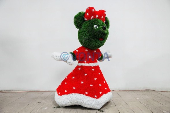 Топиари мышка Мармеладка — газон Deluxe + Eco+