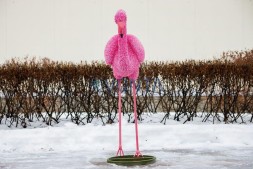 Топиари композиция фламинго, Бриджит, 2 шт — газон Eco