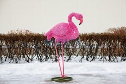 Топиари композиция фламинго, Бриджит, 2 шт — газон Eco