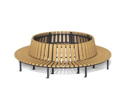 Скамейка-диван стальной “Круглый”, МФ-03.6