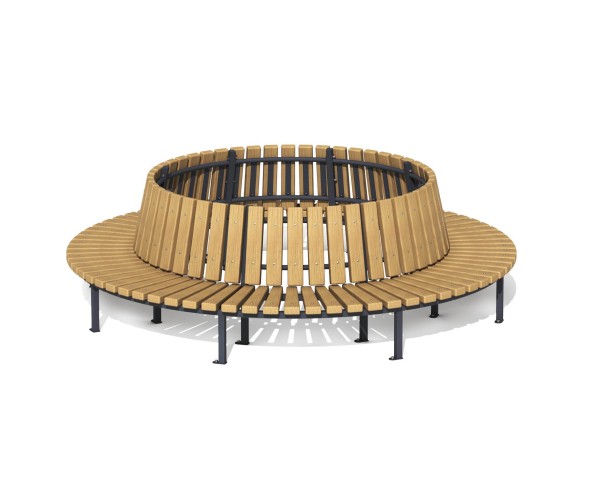 Скамейка-диван стальной “Круглый”, МФ-03.6