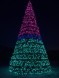 Уличная каркасная елка «Уральская Светодинамическая RGB» 28 м