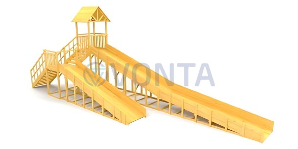 Зимняя горка Савушка Зима Wood 9/2
