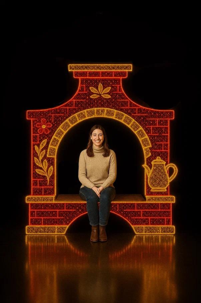 Светодиодная фотозона Русская печь 200 см.