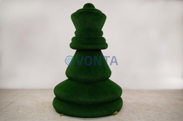 Топиари шахматы королева, h=200 см — газон Eco