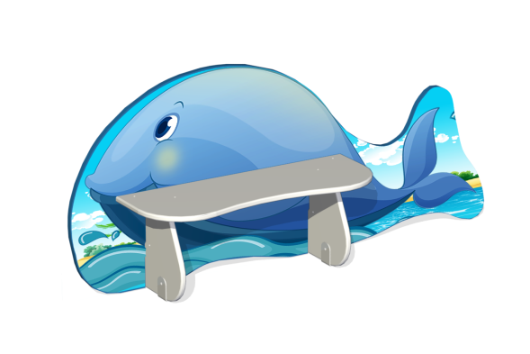 Лавочка детская двойная “Кит”, МФ-05.6Х