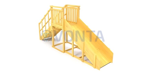 Зимняя горка Савушка Зима Wood-2