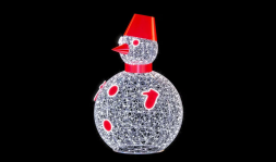 Светодиодная фигура Снеговик Пузан композит 200 см., (SR242)