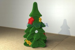 Топиари елочка с украшениями — газон Eco