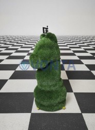 Топиари шахматы конь, h=125 см — газон Deluxe