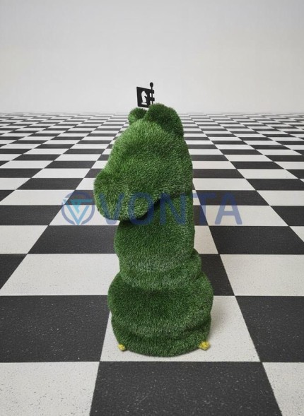 Топиари шахматы конь, h=125 см — газон Deluxe