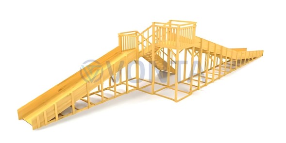 Зимняя горка Савушка Зима Wood-9/1